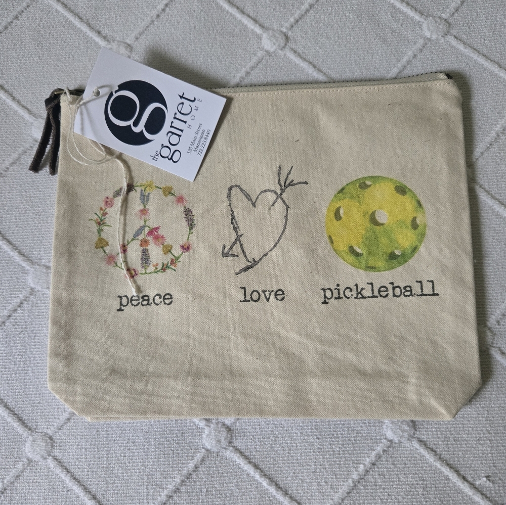 peace love pickleball Cosmetic Bag